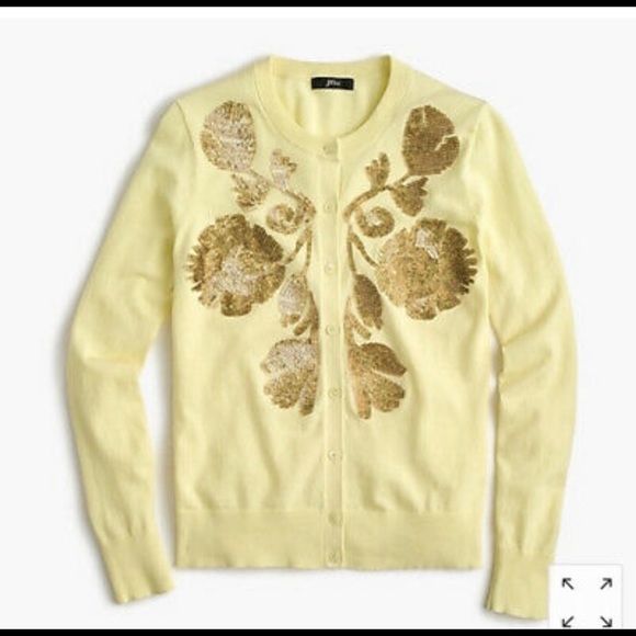 J. Crew Sweaters - J.Crew embroidered sequin cardigan